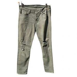 7 For All Mankind size 28 distressed military green pants